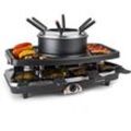 Entrecote 2-in-1 Raclettegrill & Fondue Naturstein 1100W 8 Personen - Klarstein