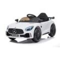 Cofi 1453 - Kinderfahrzeug - Elektro Auto Mercedes gt r - lizenziert - 12V4,5AH, 2 Motoren- 2,4Ghz Fernsteuerung, MP3 Weiß