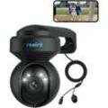 5MP wlan ptz Überwachungskamera mit smarter Erkennung & Spotlight, Farbige Nachtsicht, Auto-Tracking, Schwarz - Reolink
