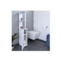 Toilettenmöbel SIBERIA 1 Tür - 2 Nischen / Weiß/ 15x30x119