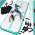 Kesser - Turnmatte Aufblasbar Airtrack Fitness-Matte Gymnastikmatte 3/4/5/6m inkl. Tragetasche & elektr. Luftpumpe Yogamatte Tumbling Matten 500 x