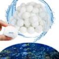 Filtermatten für Teiche Pool Filter Balls 700g Filtermaterial Polysphere Filterbälle Poolfilter ersetzen Filtersand für Pool Sandfilter Hengmei