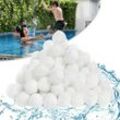 Uisebrt - Filterbaelle Pool 700g - Filter Balls Sandfilter ersetzen 25 kg Filtersand