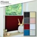 Premium Klemmfix-Plissee ohne bohren, Faltrollo Rollo Jalousie für Fenster Tür Blaugrün 70 cm 100 cm