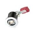 Fire-Rated Tilt Downlight Chrom, 230V 50W GU10 ic - Knightsbridge