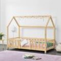 Kinderbett Sisimiut 70x140 cm Holzfarben [en.casa]