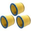 3x Trade-Shop Rund-Filter Lamellenfilter Patrone für Einhell th-vc 1820/1 s 1930 sa, Universal 18-50l, ypl 1250 1400 1400/30, as 1250 1250N 1400