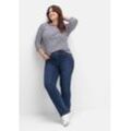 Bootcut-Jeans in Curvy-Schnitt SUSANNE, dark blue Denim, Gr.54