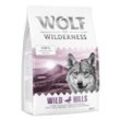 Probiergrößen! Wild Freedom Trockenfutter, Einzeldosen & Snacks Für den HUND: Wolf of Wilderness "Wild Hills" - Ente 400 g Trockenfutter