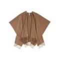 Fraas Poncho Damen Wolle, camel