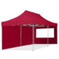 TOOLPORT 3x6m Aluminium Faltpavillon, inkl. 2 Seitenteile, rot - (59152)