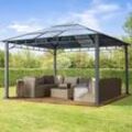 TOOLPORT 4x4 m Hardtop Gartenpavillon, ohne Seitenteile - (300172)