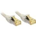 47260 RJ45 Netzwerkkabel, Patchkabel cat 6a (Rohkabel cat 7) s/ftp 0.30 m Grau mit Rastnasensc - Lindy