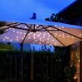 Globo - led Lichterkette Außenleuchte Gartenlampe Partylicht Leuchtkette, Kunststoff transparent, 120x 198lm 2700K warmweiß, IP44, l 100 cm