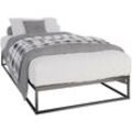 Metallbett Scala schwarz 200x100x25 cm