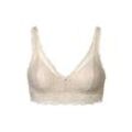 Spitzen-Bralette - Beige - Gr.: 38