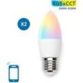 Led glühbirne smart wifi E27 5W rgb alexa google home 2 stück