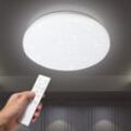 Swanew - 24W led Deckenleuchte mit Sternenhimmel-Effekt und Dimmbarkeit für moderne Deckenstrahler mit Fernbedienung