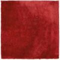 Beliani - Teppich Rot Stoff quadratisch 200 x 200 cm einfarbig getuftet Modern Industrie Stil Langhaar Shaggy Flur Wohn-, Kinder- und Schlafzimmer