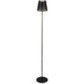 Kiki dimmbare Akku-Stehlampe Höhenverstellbar usb-c Metall schwarz led 3000 Kelvin 400 lm IP44 Spritzwasserschutz 3,5 w - Briloner