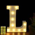 Leuchtende Buchstaben, Alphabet, leuchtende LED-Lampe, Buchstaben-Lichter, Buchstaben-Deko, batteriebetrieben, für Party, Hochzeit, Zuhause, Bar,