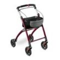 aktivshop Wohnungsrollator 54cm breit, faltbar und leicht, inkl. Tablett & Stoffkorb, Rollator schmal für die Wohnung, Indoor-Rollator, klappbar, Aluminium,Mobilität für Zuhause