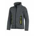 FHB - mats Strick-Fleece-Jacke Kinder, anthrazit, Gr. 110/116 - anthrazit