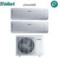 Vaillant - dual split inverter-klimagerät serie climavair plus vai 8 12+12 mit vaf8-050w2no r-32 12000+12000