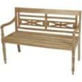 Gartenbank Echtholz Teak 2-Sitzer Sumatra