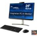 CSL All-in-One PC "Unity U24B-AMD / 5650GE 1000 GB 16 RAM Win 11" Computer Gr. Microsoft Windows 10 Home, 16 GB RAM 1000 GB SSD, schwarz