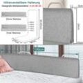 Yardin - Bettgitter Kinderbettgitter Bettschutzgitter Schutzgitter Bett Rausfallschutz Bett Bed Rail Bettkantenschutz, Höhenverstellbar Form