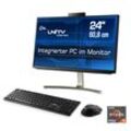 CSL All-in-One PC "Unity U24W-AMD / 4650G 1000 GB 16 RAM Win 11" Computer Gr. Microsoft Windows 10, 16 GB RAM 1000 GB SSD, schwarz