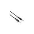 Audiokabel - Mini-Phone Stereo 3.5 mm (m) bis Mini-Phone Stereo 3.5 mm (m) - 5 m - Schwarz (34053) - Hama