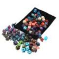 7x15 Typen 105pcs / set Perleffekt Mehrere Würfel Set Polyhedral Würfel Set DND RPG MTG Rollenspiel Drachen Spiel Würfel