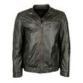 Bikerjacke JCC "3102127", Herren, Gr. 48, braun, Obermaterial: 100% Leder, Lamm / Futter: 100% Baumwolle / Ärmelfutter: 100% Polyester, Jacken