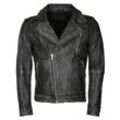 Bikerjacke JCC "8208", Herren, Gr. L, schwarz, Obermaterial: 100% Leder, Lamm/ Futter: 100% Baumwolle / Wattierung: 100% Polyester, Jacken