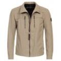 Langjacke CASAMODA "CASAMODA Jacke uni" Gr. L, beige, Herren, 67% Baumwolle, 33% Polyamid, Jacken