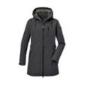 Softshellparka G.I.G.A. DX BY KILLTEC "GW 46 WMN SFTSHLL PRK" Gr. 36, blau (dunkelblau), Damen, 100% Polyester, Jacken