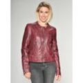 Lederjacke MAZE "Grenada" Gr. L, rot (wine), Damen, Obermaterial: 100% Lammleder / Futter: 100% Polyester, Jacken