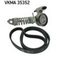 SKF Keilrippenriemensatz für BUICK (SGM) VAUXHALL OPEL CHEVROLET 6340553 1340267 1340005 VKMA 35352