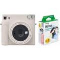 Fujifilm Instax SQUARE SQ1 chalk white EX D + Square Film Doppelpack