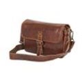 Alpenleder Camera Bag Presse Brandy Buff Crumple