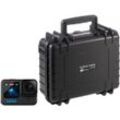 GoPro HERO12 Black + B&W Case Type 1000 schwarz - nach 50 EUR GoPro Sofortrabatt