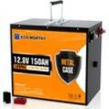 Eco-worthy - 12V 150Ah LiFePO4 Akku Lithium batterie wiederaufladbar mit 3000+ Tiefzyklen und bms Schutz für Solaranlage, Wohnmobil, Boot, Haushalt,