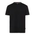 BOSS T-Shirt Herren Jersey bedruckt, marine