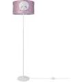 Paco Home - Stehlampe Kinderlampe Kinderzimmer Stehleuchte Lampenschirm Sterne Mond Design 2 (Ø38 cm), Stehleuchte Einbein - Weiß