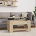 Couchtisch,Sofatisch Kaffeetisch, Wohnzimmertisch im Industrie-Design Sonoma-Eiche 101x49x52 cm Holzwerkstoff -FV15476 - Braun