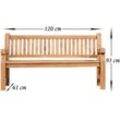 Teakbank Jackson teak 120 cm