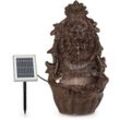 Blumfeldt - Löwenstein Wandbrunnen 2W Solar-Pumpe Material: Polyresin 4 weiße led 5m Kabel