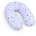 Stillkissen ( Weiß - Sterne Bunt ) xxl 190cm - abnehmbarer Bezug 100% Baumwolle - Seitenschläferkissen Schwangerschaftskissen formstabil - Öko-Tex